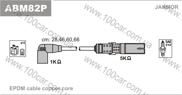 Провода зажигания ABM82P JANMOR