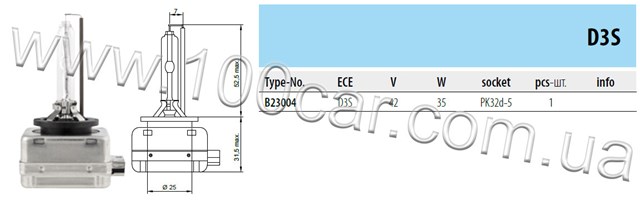 Ксенон B23004 TESLA