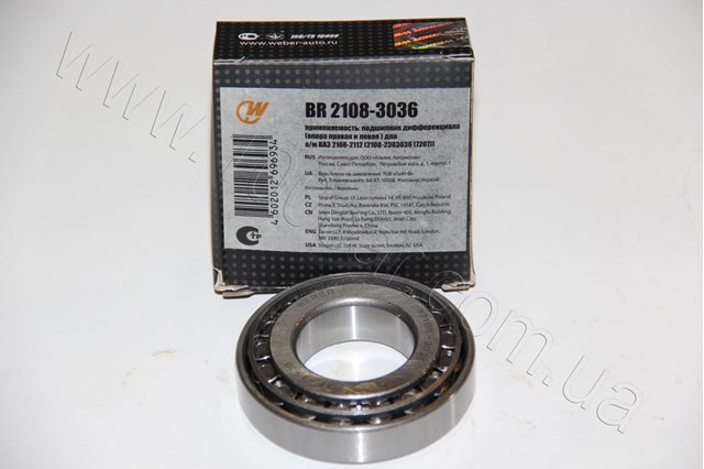 Подшипник дифференциала переднего моста BR21083036 WEBER