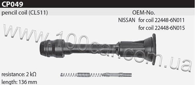 Катушка зажигания CP049 TESLA
