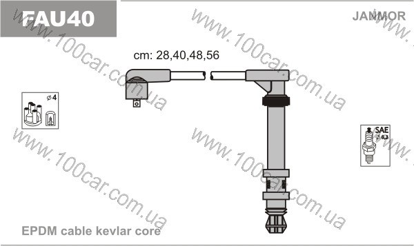 Провода высоковольтные, комплект Фиат Добло 1