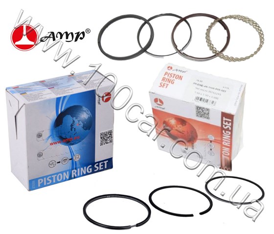 AMP PRCHE491405025SET Кольца поршневые комплект на мотор, 1-й ремонт (+0,25) в наличии Кривой Рог