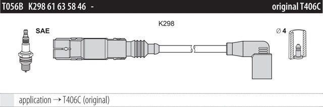 T056B Высоковольтные провода купить Ирпень