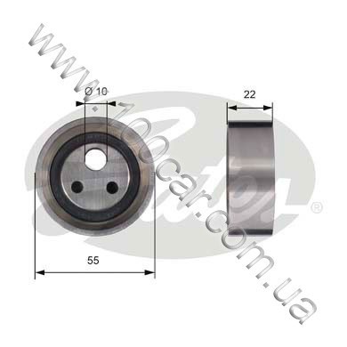 Ролик gates t41155 (7786-21197) T41155