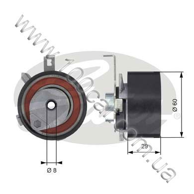Ролик натяжителя T43115 GATES
