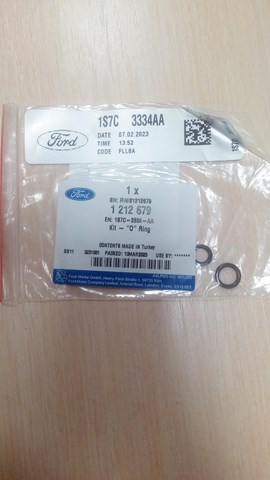 Уплотнительное кольцо штуцеров рулевой рейки 1212679 FORD