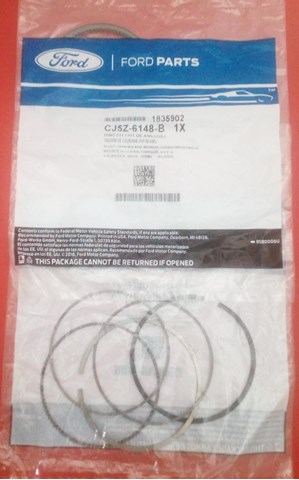 Комплект поршневых колец на 1 цилиндр, STD CJ5Z6148B FORD