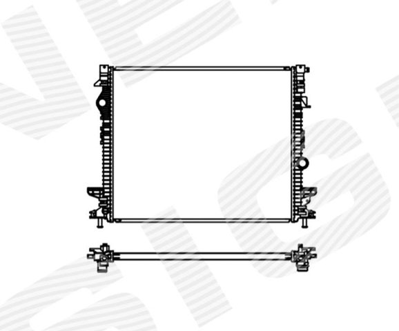 Радиатор охлаждения двигателя F2GZ8005G MARKET (OEM)