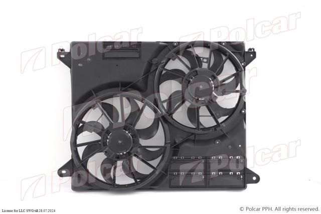 Диффузор радиатора охлаждения в сборе с мотором F2GZ8C607E MARKET (OEM)