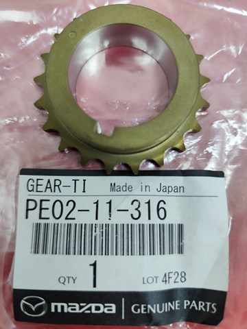 Звездочка привода коленвала двигателя PE0211316 MAZDA