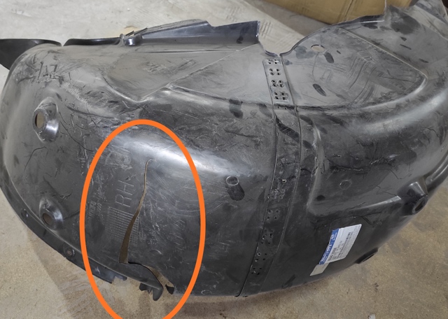 Подкрылок заднего крыла, правый 868402B000 HYUNDAI