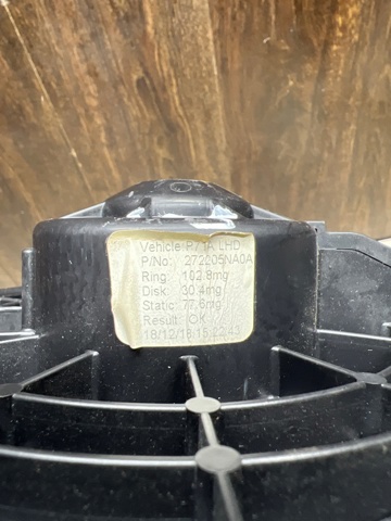 NISSAN 272205NA0A Вентилятор печки в наличии Сумы