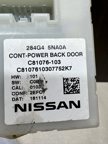 NISSAN 284G45NA0A Модуль управления (ЭБУ) открытия крышки багажника (двери 3/5-й задней) в наличии Житомир