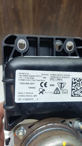 95B880204 Подушка безопасности (AIRBAG) пассажирская купить Ирпень