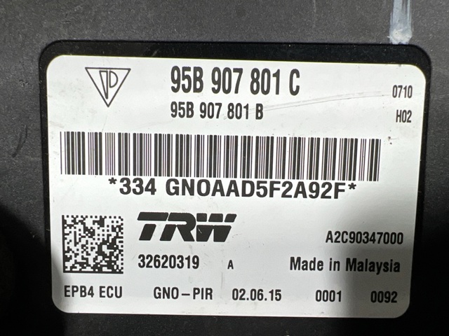 95B907801C PORSCHE Блок управления (модуль) электромеханического стояночного тормоза купить в Житомир