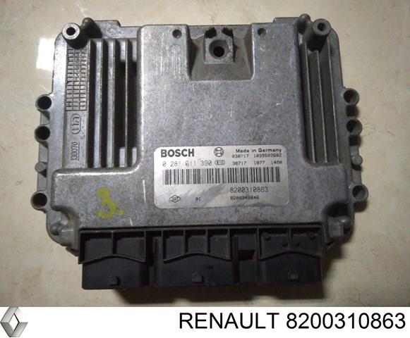 Электронный блок управления двигателем 8200310863 RENAULT