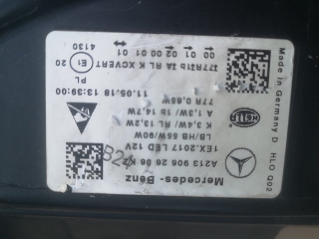 MERCEDES A2139062606 Фара правая в наличии Одесса
