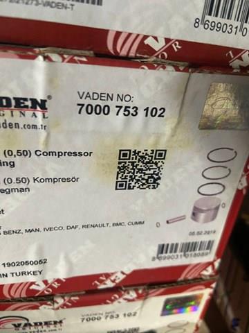 Поршень компрессора (TRUCK), 2-й ремонт (+0,50) 7000753102 VADEN