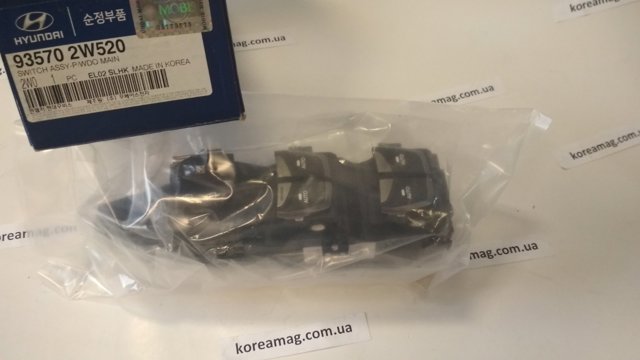 Кнопки переднего левого стекло подъемника 935702W520 HYUNDAI