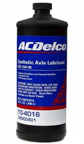 Трансмісійна олива acdelco syntetic axle lubricant 75w-90  0,946л (88900401) 88900401