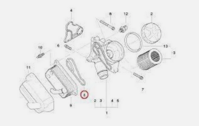 11428637820 BMW Прокладка масляного фильтра купить в Хмельницкий
