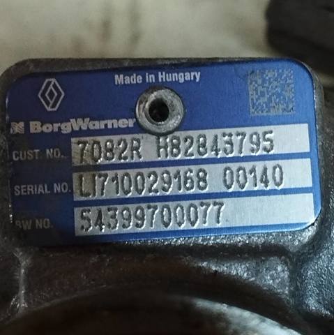 RENAULT 54399700077 Турбина в наличии Сумы