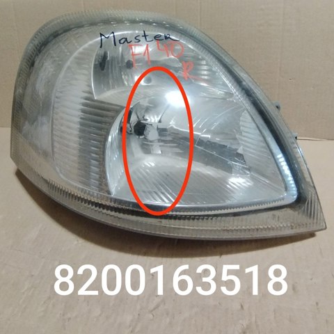 RENAULT 8200163518 Фара правая в наличии Павлоград