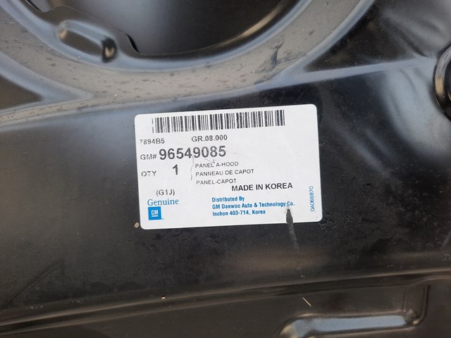 GM 96549085 Капот в наличии Полтава