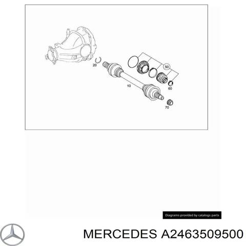 Полуось задняя, левая A2463509500 MERCEDES