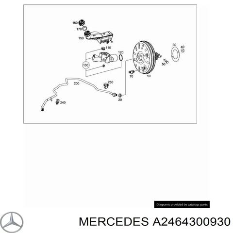 Вакуумный усилитель тормозов A2464300930 MERCEDES