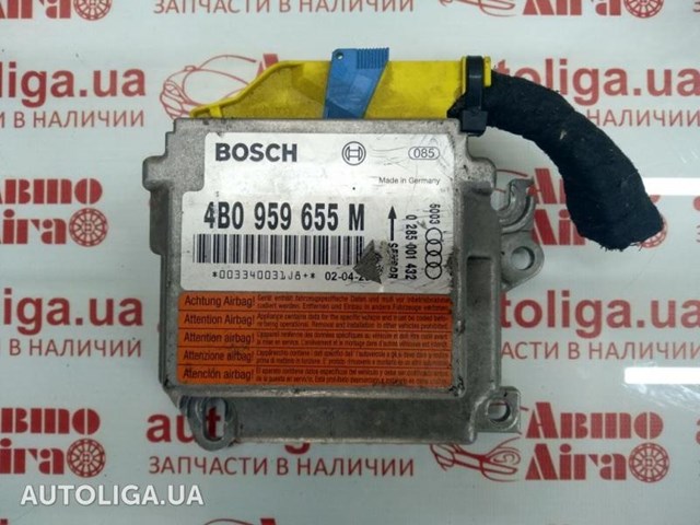 Блок управления air bag (подушками безопасности) 4B0959655M