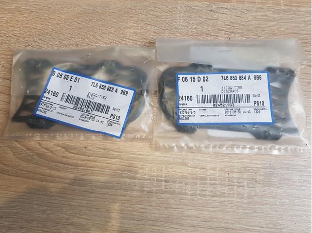 VAG 7L6853683A9B9 Заглушка (решетка) противотуманных фар бампера переднего левая в наличии Украина