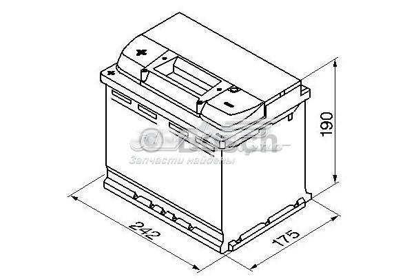 0092S40060 BOSCH Аккумулятор купить в Черновцы