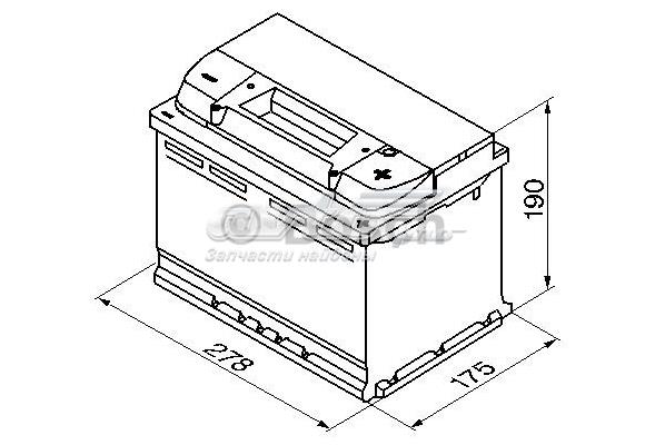 0092S50080 BOSCH Аккумулятор купить в Днепр