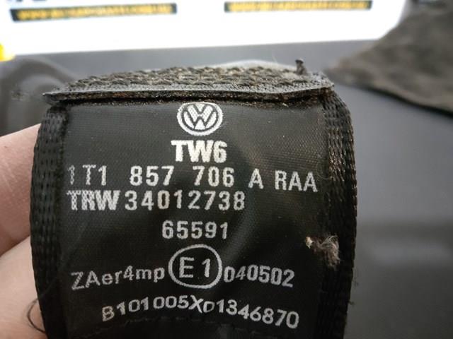 Ремень безопасности передний правый 1T1857706A VAG