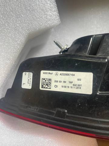 A2229067104 MERCEDES Фонарь задний левый купить в Чернигов