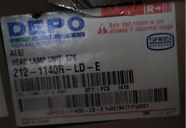 2121140RLDE DEPO Правая фара купить в Винница