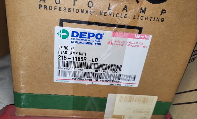 Фара комбинированная, передняя 2151165RLD DEPO
