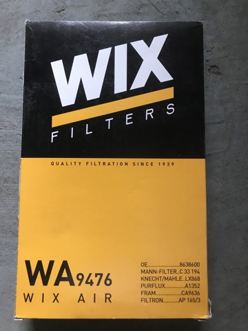 WA9476 WIX Фильтр воздушный купить в Полтава