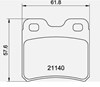 Колодки на тормоз задний дисковый MDB1385 MINTEX