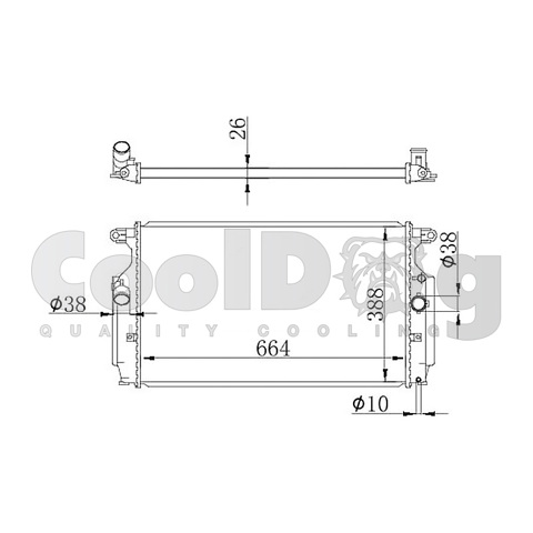 Радиатор основной CLD0086 CoolDog