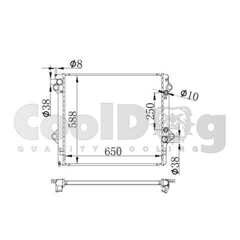 Радиатор водяной CLD0143 CoolDog