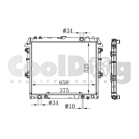 Радиатор основной CLD0145 CoolDog