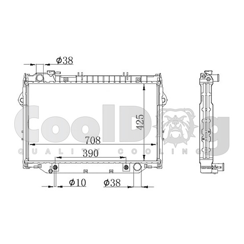 Радиатор водяной CLD0158 CoolDog