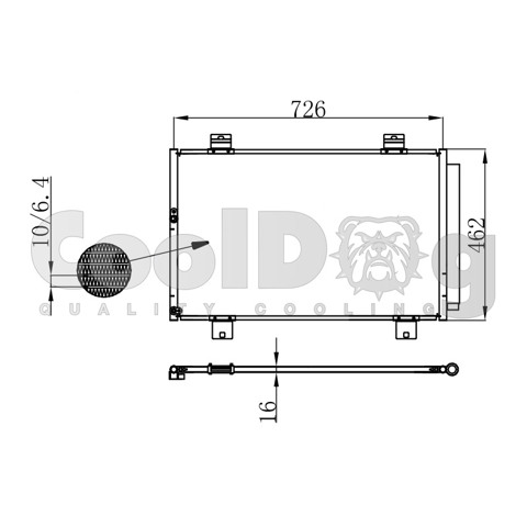 Радиатор кондиционера CLD4003 CoolDog