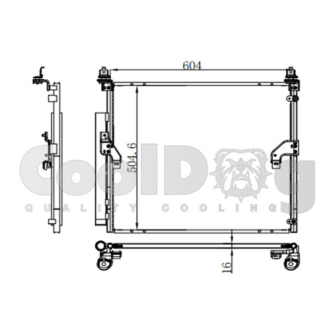 Конденсатор системы охлаждения CLD4015 CoolDog