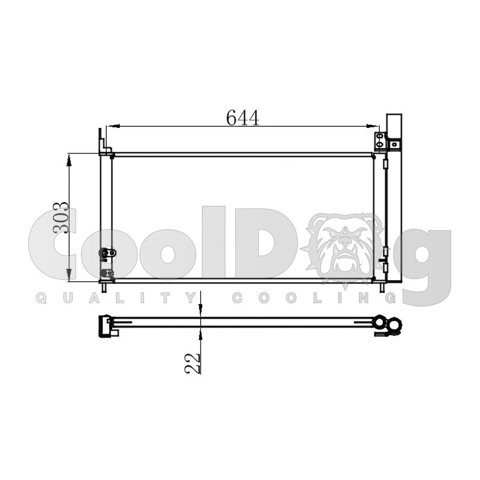 Радиатор системы охлаждения кондиционера Тойота Приус