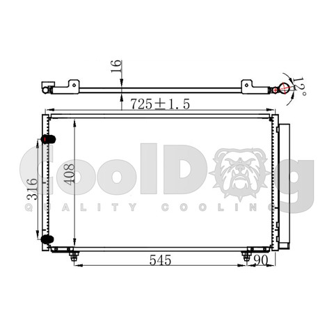 Радиатор охлаждения кондиционера CLD4021 CoolDog