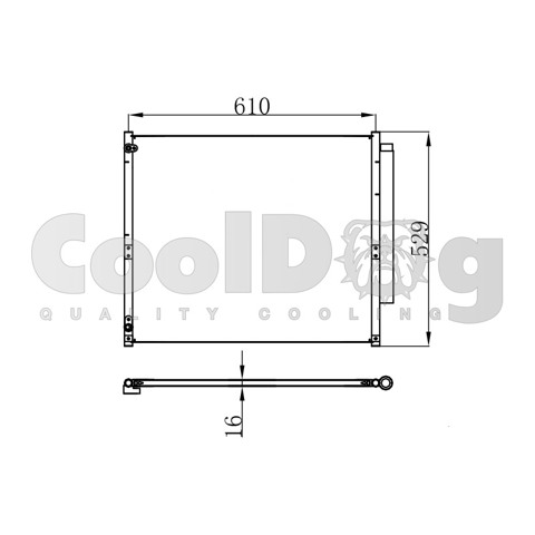 Радиатор кондиционера CLD4026 CoolDog