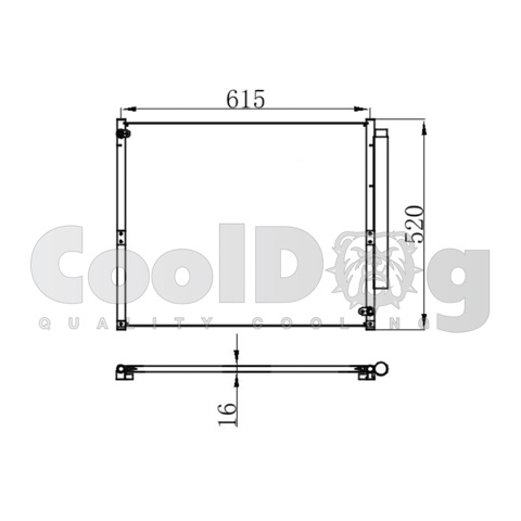 Радиатор системы охлаждения кондиционера CLD4027 CoolDog